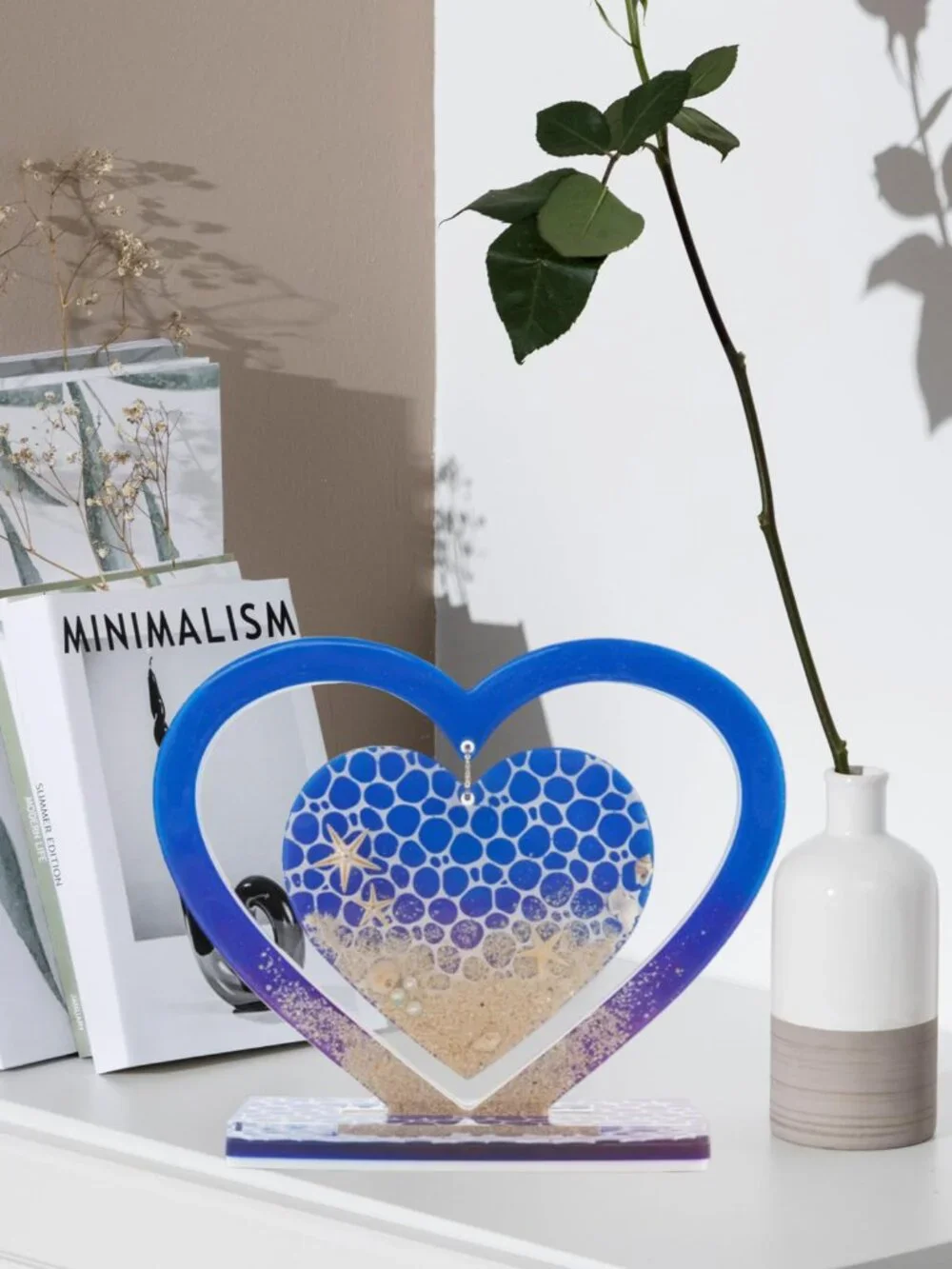 Large Heart Resin Molds, Silicone Molds for Epoxy Resin, Heart Shaped Photo Fram